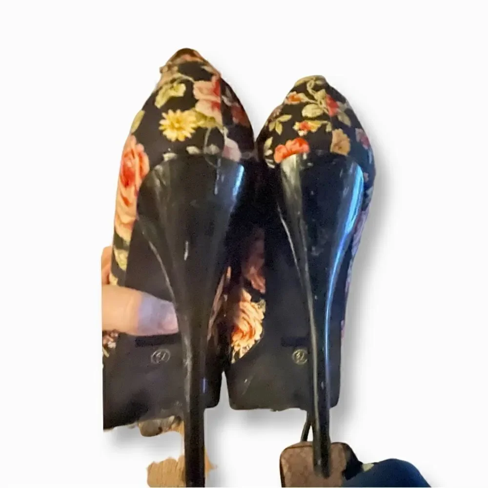 Glaze flowered platform